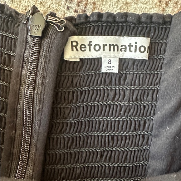 reformation jeune dress, black - Picture 5 of 7